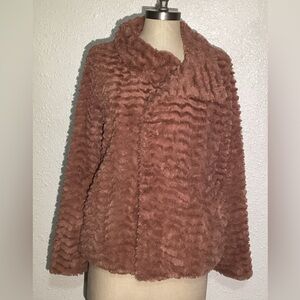 PATAGONIA Pelage Curly High Pile Fleece Jacket, Dark Mauve, Womens Size medium